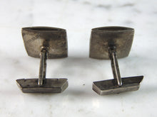 Load image into Gallery viewer, Mens Vintage Estate Sterling Silver Modernist Cufflinks 12.6g E3669