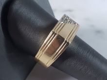 Load image into Gallery viewer, Mens Vintage Estate 14K Yellow Gold Diamond Ring 12.8g E3716