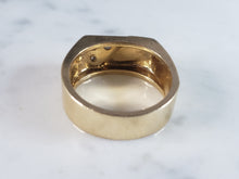 Load image into Gallery viewer, Mens Vintage Estate 14K Yellow Gold Diamond Ring 12.8g E3716