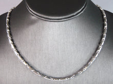 Load image into Gallery viewer, Mens Vintage Estate Sterling Silver Modernist Necklace 36.8g E5539