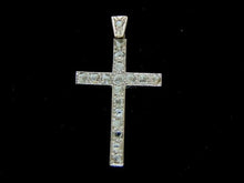 Load image into Gallery viewer, Vintage Estate 10k Gold & Diamonds Religious Crucifix Cross Pendant 4.1g E2951