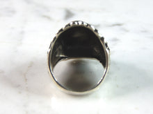 Load image into Gallery viewer, Mens Vintage Estate Sterling Silver Chief Head Ring 13.3g E6013