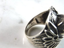 Load image into Gallery viewer, Mens Vintage Estate Sterling Silver Chief Head Ring 13.3g E6013