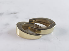 Load image into Gallery viewer, Pr Womens Vintage Estate 14K Yellow Gold Hoop Earrings, 6.7g E6118
