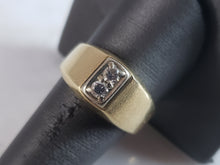 Load image into Gallery viewer, Mens Vintage Estate 14K Yellow Gold Diamond Ring 9.8g E6195