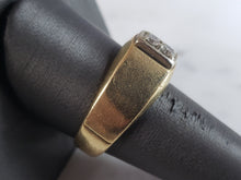 Load image into Gallery viewer, Mens Vintage Estate 14K Yellow Gold Diamond Ring 9.8g E6195