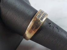 Load image into Gallery viewer, Mens Vintage Estate 14k Yellow Gold Diamond Ring 3.8g  #E6255