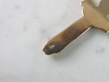 Load image into Gallery viewer, Vintage Estate 10K Yellow Gold Religious Cross Pendant 5.3g E700