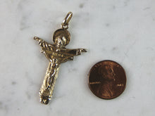 Load image into Gallery viewer, Vintage Estate 10K Yellow Gold Religious Cross Pendant 5.3g E700