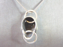 Load image into Gallery viewer, Vintage Estate .925 Sterling Silver Gothic Skull Pendant w/ Necklace 21.2g E909