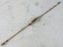 Load image into Gallery viewer, Kids Vintage Estate 14k Yellow Gold Chain Link ID Bracelet 2.7g E925