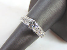 Load image into Gallery viewer, Exquisite Womens 14K White Gold Diamond Engagement Ring 4.9g E975