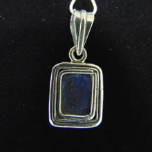 Load image into Gallery viewer, Lovely Vintage Estate Sterling Silver Necklace Blue Lapis Pendant 11.3g E3176