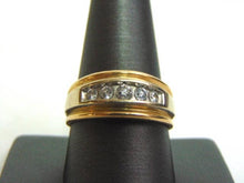 Load image into Gallery viewer, 14K Mens Yellow & White Gold Ring w/ Diamonds, 9.8g  E3466