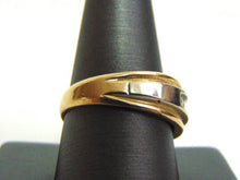 Load image into Gallery viewer, 14K Mens Yellow & White Gold Ring w/ Diamonds, 9.8g  E3466