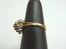 Load image into Gallery viewer, Lovely Women's Vintage Estate 14K Yellow Gold Diamond Cluster Ring 3.0g E3559