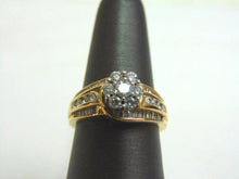 Load image into Gallery viewer, Lovely Women's Vintage Estate 14K Yellow Gold Diamond Cluster Ring 7.1g E3561