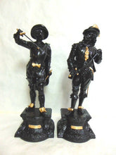 Load image into Gallery viewer, Pr of Antique Metal Spelter Statues of Don Juan & Don Caesar