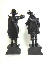Load image into Gallery viewer, Pr of Antique Metal Spelter Statues of Don Juan & Don Caesar
