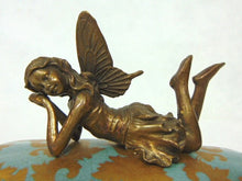 Load image into Gallery viewer, Decorative Victorian Art Nouveau Style Porcelain Vanity Box w/ Fairy