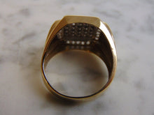 Load image into Gallery viewer, Mens Vintage Estate 10k Gold Diamond Ring 7.7g E2834
