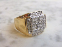 Load image into Gallery viewer, Mens Vintage Estate 10k Gold Diamond Ring 7.7g E2834