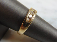 Load image into Gallery viewer, Mens Vintage Estate 14K Yellow Gold Diamond Ring 5.8g E3383