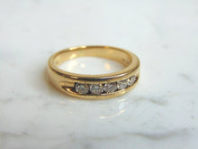 Load image into Gallery viewer, Mens Vintage Estate 14K Yellow Gold Diamond Ring 5.8g E3383