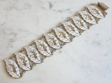 Load image into Gallery viewer, Heavy Vintage Estate .925 Sterling Silver Siam Bracelet, 49.5g E5625