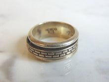 Load image into Gallery viewer, Mens Vintage Estate Sterling Silver Fidget Ring 6.5g E5765