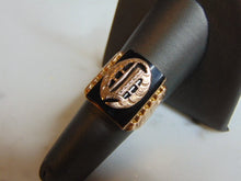 Load image into Gallery viewer, Lovely Womens Vintage Estate 10K Rose Gold Band Signet Ring  7.4g E860