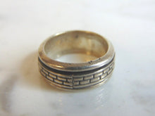 Load image into Gallery viewer, Mens Vintage Estate Sterling Silver Fidget Ring 6.5g E5765