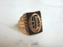 Load image into Gallery viewer, Lovely Womens Vintage Estate 10K Rose Gold Band Signet Ring  7.4g E860