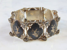 Load image into Gallery viewer, Heavy Vintage Estate Sterling Silver Siam Bracelet 40.4g E2701