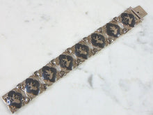 Load image into Gallery viewer, Heavy Vintage Estate Sterling Silver Siam Bracelet 40.4g E2701