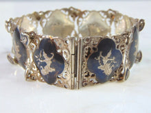 Load image into Gallery viewer, Heavy Vintage Estate Sterling Silver Siam Bracelet 40.4g E2701