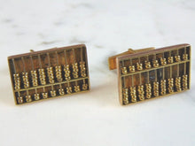 Load image into Gallery viewer, Mens Vintage Estate 14k Yellow Gold Abacus Cufflinks 18.3g E3046