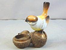 Load image into Gallery viewer, Bird Porcelain and Bronze Candle Holder