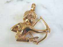 Load image into Gallery viewer, Vintage Estate 14k Gold Bowhunter Pendant 11.4g E3056