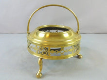 Load image into Gallery viewer, Vintage Antique Brass Teapot With Warming Stand