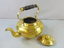 Load image into Gallery viewer, Vintage Antique Brass Teapot With Warming Stand