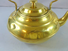 Load image into Gallery viewer, Vintage Antique Brass Teapot With Warming Stand