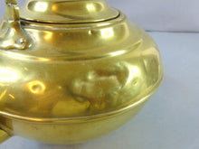 Load image into Gallery viewer, Vintage Antique Brass Teapot With Warming Stand