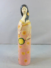 Load image into Gallery viewer, Lot of Vintage Collectible Japanese Wooden Kokeshi Doll & Bottle Cover Doll