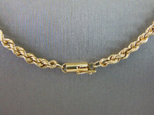 Load image into Gallery viewer, Heavy Vintage Estate 14K Yellow Gold  Rope Necklace 25.4g E4057