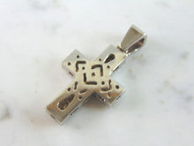 Load image into Gallery viewer, Vintage Estate 14k Gold Diamond Cross Pendant 11.5g E4118