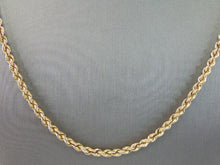 Load image into Gallery viewer, Heavy Vintage Estate 14K Yellow Gold  Rope Necklace 25.4g E4057