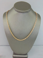 Load image into Gallery viewer, Heavy Vintage Estate 14K Yellow Gold  Rope Necklace 25.4g E4057