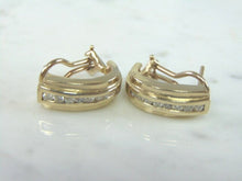 Load image into Gallery viewer, Pr of Womens Vintage Estate 14K White Gold Diamond Earrings 6.9g E4134