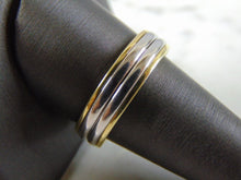 Load image into Gallery viewer, Mens Vintage Estate 18K Gold Platinum Band Ring, 12.4g E3357